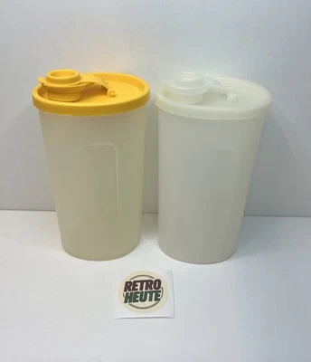 Tupperware Schlemmerkännchen Tropfgenau Ölprinz Set 2x 500ml Essig Öl Gelb - Bild 1 von 4