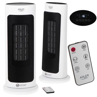 AD 7738 Keramik-LED-Heizlüfter mit Fernbedienung + Timer - Bild 1 von 4