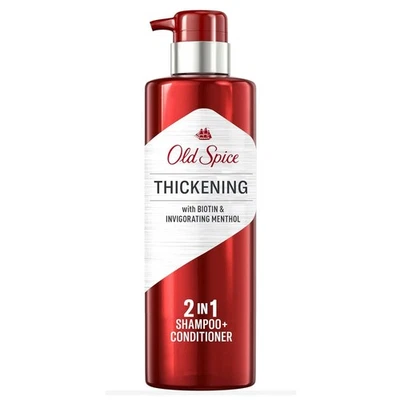 Champú espesante Old Spice con biotina 17,9 fl oz para plenitud y volumen Foto 1 de 4