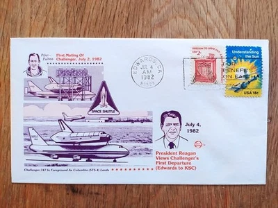 Enveloppe USA Espace Fulton pilot Nasa flight research center 4 juillet 1982 - Photo 1/2