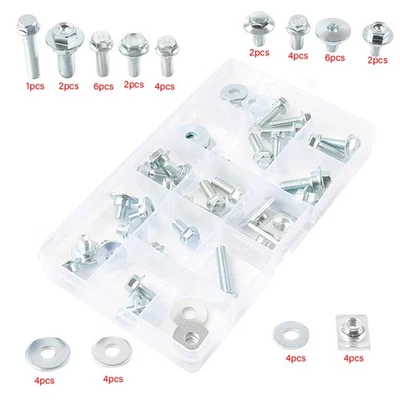 45pc Body Bolt Kit Fastener Washer Nut For Honda CRF250R CRF450R CRF250X CRF450X - Изображение 1 из 4