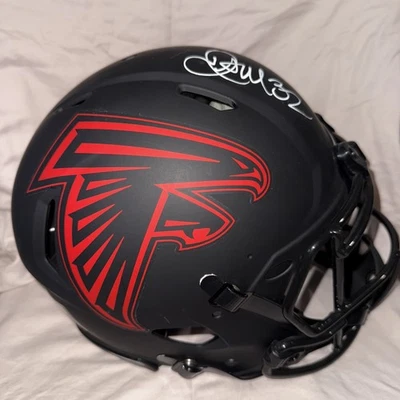 Casco de velocidad alternativa Eclipse tamaño completo firmado por Jamal Anderson Falcons JSA Foto 1 de 4