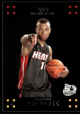 2007-08 Topps Daequan Cook Rookie Miami Heat #131 - Image 1 of 2