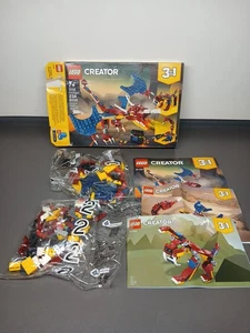 LEGO 31102 Creator Dragón de Fuego, un 3 en 1 Nuevo Caja Sellada Retirado Caja Menor Daño - Imagen 1 de 8