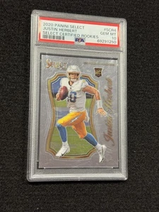 2020 Justin Herbert Panini Select Rookie Psa 10 Gem Mint RC Select Certified - Picture 1 of 2