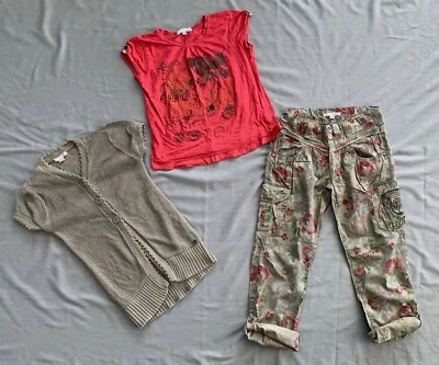 CONFETTI absorbba NIÑAS CÁRDIGAN TOP Y PANTALONES CARGO CONJUNTO DE 3 PIEZAS 9 - 10 TALLA 10A 142 USADO EN EXCELENTE ESTADO Foto 1 de 4