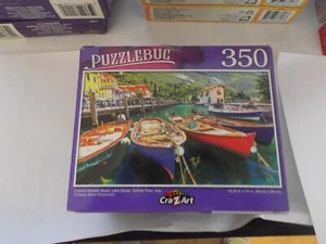 Puzzlebug, 350 Piece Puzzle, Colorful Wooden Boats, 2021, 18.25 in x 11 in - Picture 1 of 1