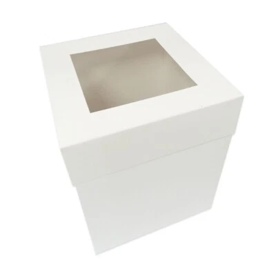 Deep Cake Box with Window - Tall Gift Box Display Packaging - Image 1 of 4