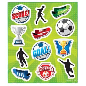 Kids Stickers Sticker Sheets Party Bag Fillers Football Designs Childrens Craft