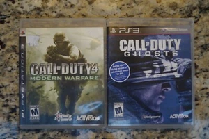 Lotto (2) Sony Playstation 3 COD 4 Modern Warfare, COD Ghosts - Foto 1 di 4