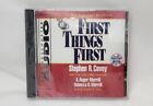 FIRST THINGS FIRST STEPHEN R. COVEY CD SIMON & SCHUSTER AUDIO PODEJŚCIE DO MGMT