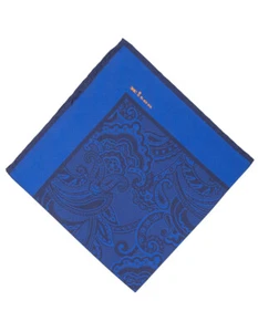 Pañuelo de bolsillo Kiton estampado azul oscuro/azul - Imagen 1 de 1
