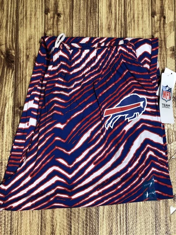 NFL ZUBAZ Brand BUFFALO BILLS Football Blue/Red Zebra Striped Mens Pants XXL NEW Cover