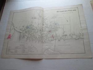 ONE (1) 1881 MAP, BUCKSPORT VILLAGE #1, 1881 COLBY'S COUNTY ATLAS - Picture 1 of 4