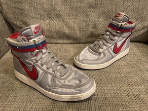 nike vandal high supreme silver