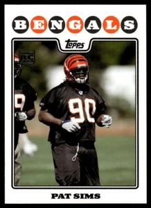 2008 Topps Pat Sims Cincinnati Bengals #396 - Picture 1 of 2