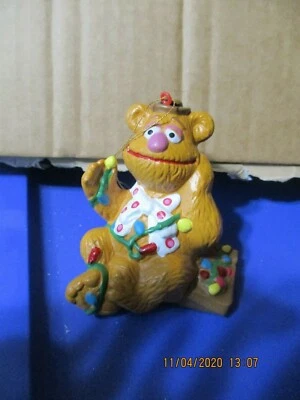 RARO Fozzie el Oso Adorno de Navidad Kurt Adler Henson Muppets Envoltura en Luces Foto 1 de 4