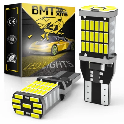 2x T15 912 Blanco 45SMD LED Luces de Respaldo Inverso Para MAZDA MX-5 MIATA 2006-2015 Foto 1 de 4