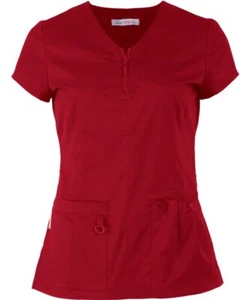 New Women’s Koi Stretch Mackenzie Scrub Top Ruby Red NWT Size 3XL $34.95 Retail - Picture 1 of 4
