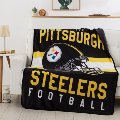 Northwest NFL Pittsburgh Steelers "Singular" Silk Touch Throw Blanket, 45" x 60" Cover
