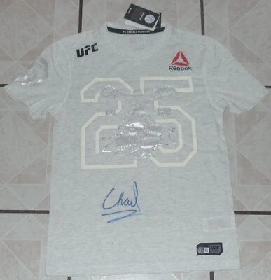 CAMISA DE HUELGA FIRMADA POR CHAEL SONNEN AUTO'D UFC 25 ANIVERSARIO CERTIFICADO DE AUTENTICIDAD BAJO 117 109 Foto 1 de 4