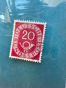 Stamp Germany Posthorn & Numeral Deutsche Bundespost 20 - Picture 1 of 1
