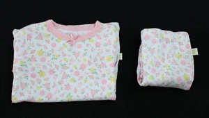 Duck Duck Goose Toddler's Short Sleeve Floral Pajama Set LB3 Pink/White Size 3T - Picture 1 of 9