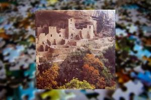 Vintage Springbok Cliff Dwellings 500 Piece Puzzle (Factory Sealed) - Picture 1 of 2