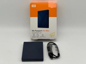 WD 2TB My Passport for Mac Navy Portable External Hard Drive WDBA2D0020BBL-WESN - Picture 1 of 5