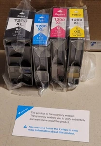 Replacement 1200XL Ink Cartridges Yellow Black Magenta Cyan Lot for Canon Maxify - Bild 1 von 3