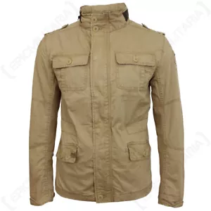 Brandit Britannia Jacket - Coyote - Coat Khaki Military Hood Top All Sizes New - Picture 1 of 10