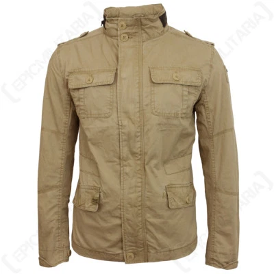 Brandit Britannia Jacket - Coyote - Coat Khaki Military Hood Top All Sizes New - Image 1 of 4