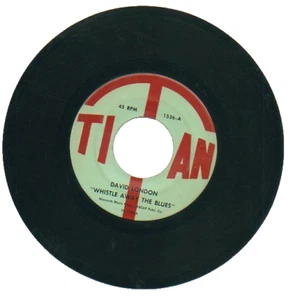 DAVID LONDON   45 RPM Record   "WHISTLE AWAY THE BLUES"   1966   Teen Pop  VG+ ! - Imagen 1 de 2