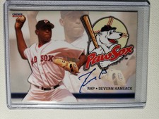 2008 Choice Pawtucket Red Sox Devern Hansack Autograph Card 2007 WSC Auto 