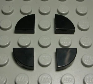 LEGO Piastrella - Mattonelle Arrotondato Angolo 1x1 Nero 4 Pezzo (272#) - Picture 1 of 1