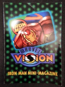 1996 MARVEL VISION Card IRON MAN Mini-Magazine - Picture 1 of 3