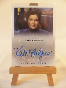 Star Trek Nemesis autograph trading card Kate Mulgrew as Admiral Janeway NA5 - Picture 1 of 3