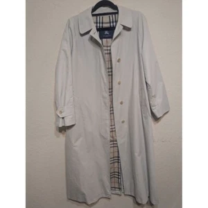 Burberry London Classic Trench Coat Nova Check Lining Designer Outerwear Size 8P - Picture 1 of 7