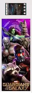 GUARDIANS OF THE GALAXY Marvel Comics MOVIE Plastic Laminate FILM CELL BOOKMARK - Picture 1 of 1