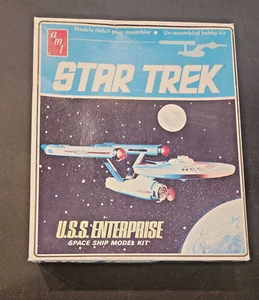 1983 AMT Ertl Star Trek U.S.S Enterprise 6676 Space Ship Model Kit - Picture 1 of 16