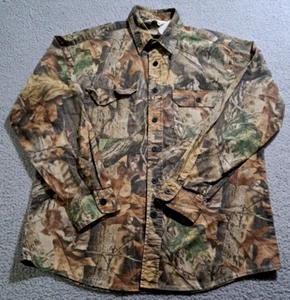 Walls Men`s Camo Long Sleeve Hunting Button Up Shirt / Size Medium - Picture 1 of 9