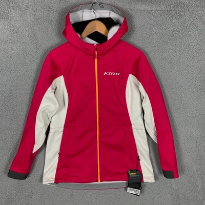 Chaqueta con Capucha KLIM Evolution Para Mujer Grande L Rosa Concha Cremallera Forrada de Vellón Nueva con Etiquetas $150 Foto 1 de 4