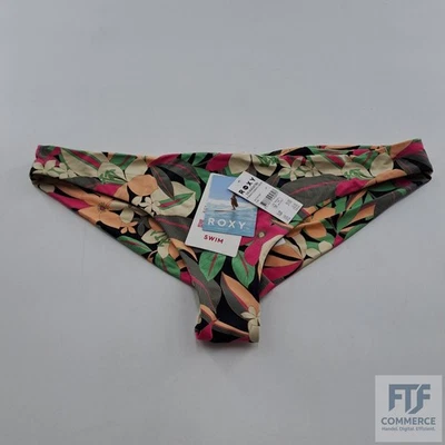 Roxy Printed Beach L Classics - Freche Bikinihose für Frauen Schwarz - Bild 1 von 4