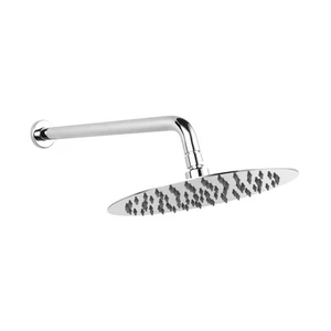 Kopfbrause Regendusche Regenbrause Duschkopf 25cm Rund Edelstahl Set mit Wandarm - Bild 1 von 2