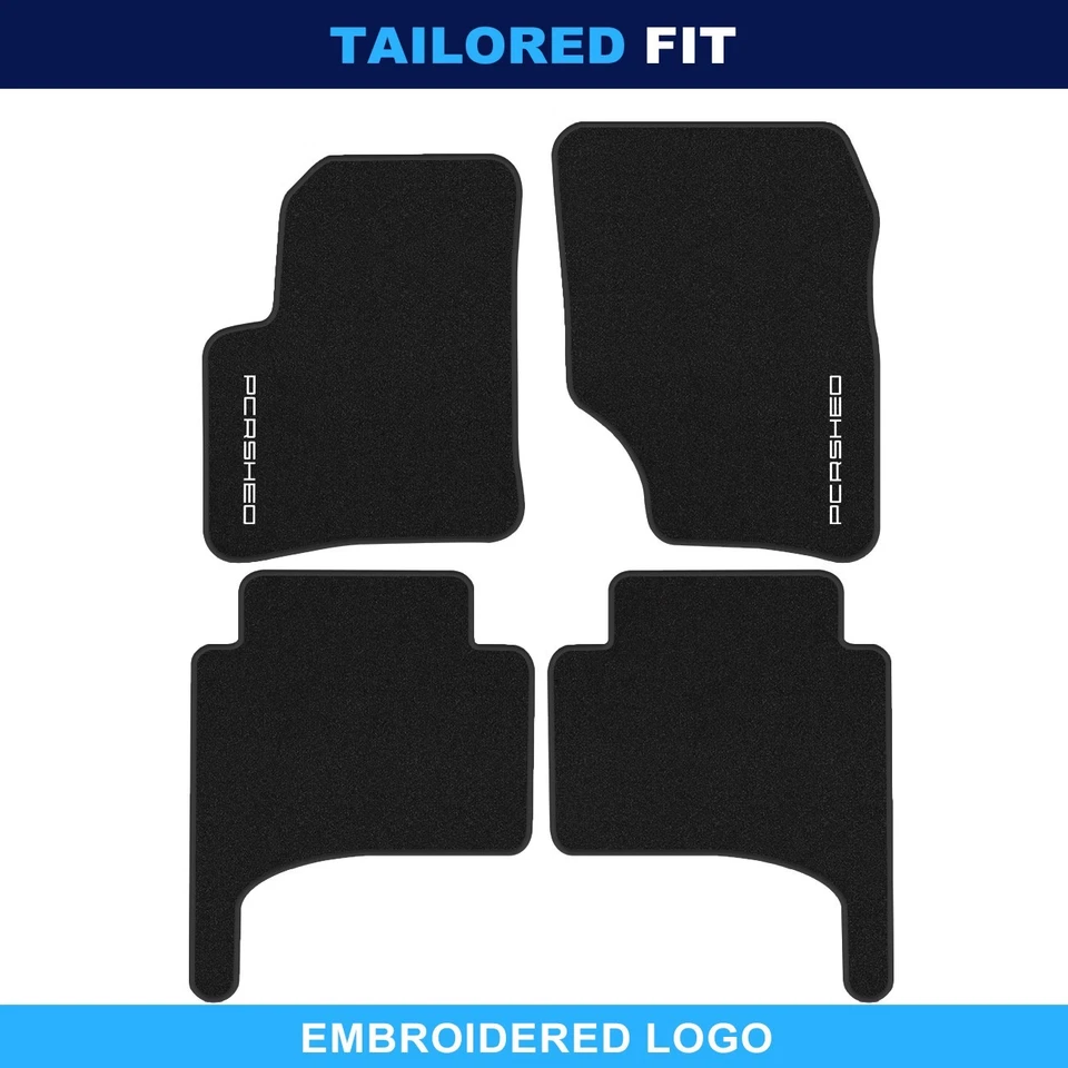 Alfombrillas de terciopelo de calidad para Porsche Cayenne E1 9PA 2002-2010 Foto 1 de 4