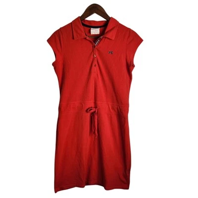 Tommy Hilfiger Tommy Niña Preppy Informal Lazo Logo Rojo Vestido Polo Niñas Talla XL Foto 1 de 4