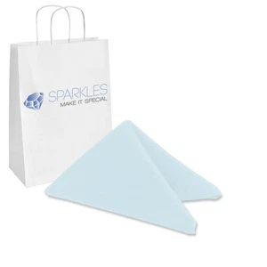 250 pcs 20"x20" inch Polyester Cloth Napkin - Light Blue - Wedding Linen qr - Picture 1 of 6