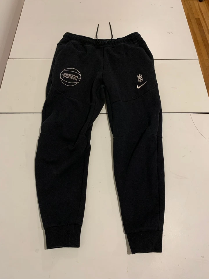 Pantalones deportivos Nike Orlando Magic medianos negros NBA auténticos de vellón retro Foto 1 de 4