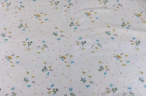 Stoffrest Flanell Küken Hasen Schildkröten 2 1/2 Yards 35 cm breit Baumwolle - Bild 1 von 3