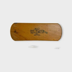 Vintage National Schuhpolierer 100 % Pferdehaar Holzgriff USA primitives Dekor - Bild 1 von 3